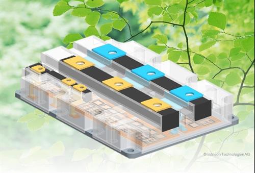 Typisches Leistungsmodul (Quelle: INFINEON TECHNOLOGIES AG)