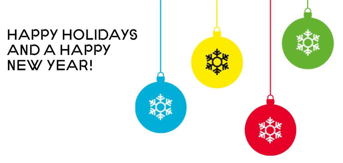 We wish you all happy holidays and a happy new year!