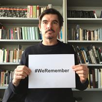 Dr. Joachim Schröder, Presidium Representative for the Alter Schlachthof Place of Remembrance participated in the World Jewish Congress' online memorial campaign #WeRemember