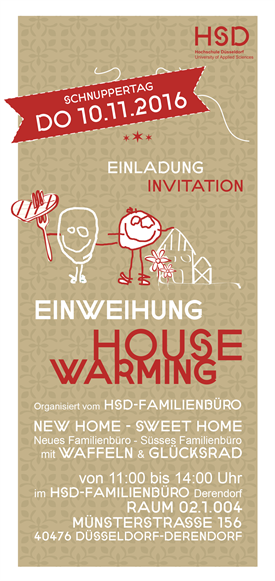 Housewarming of Familienbüro of University of Applied Sciences
