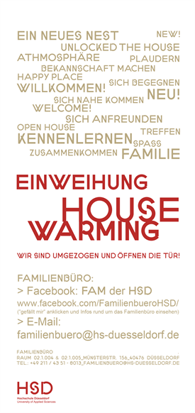 Housewarming of Familienbüro of University of Applied Sciences