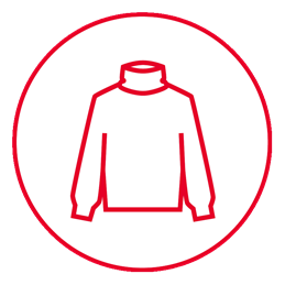 Wear warm clothing to avoid freezing in winter at 19°C room temperature. 
Textiles with a high wool content offer good heat retention.