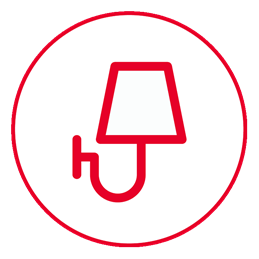 Switch off the light when you leave the room.