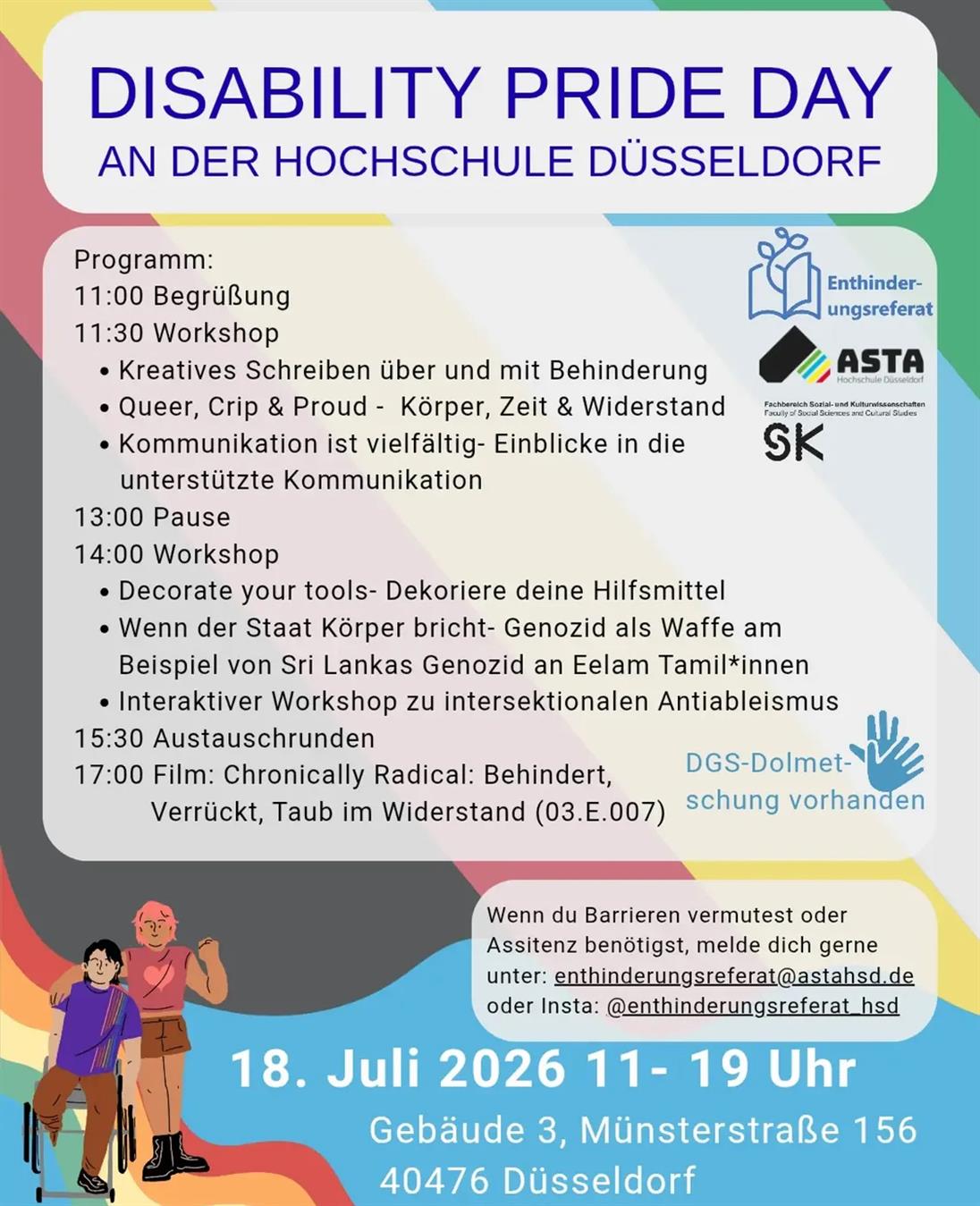 Disability Pride Day Programm