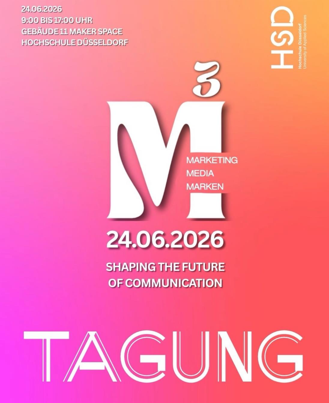 M3 Tagungsflyer
