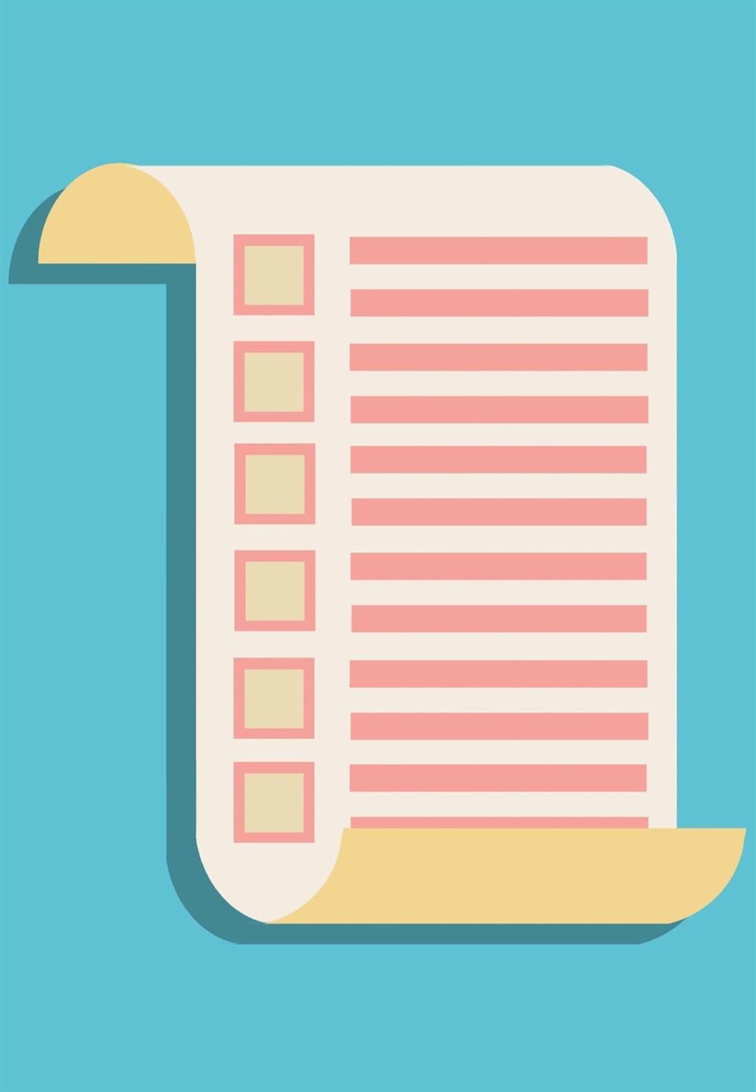 Zeichnung: Umfragebogen