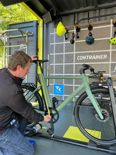 Bike-Fitting in the "Contrainer"