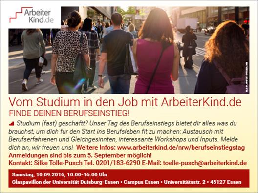 Vom Studium in den Job mit ArbeiterKind.de - Finde Deinen Berufseinstieg!