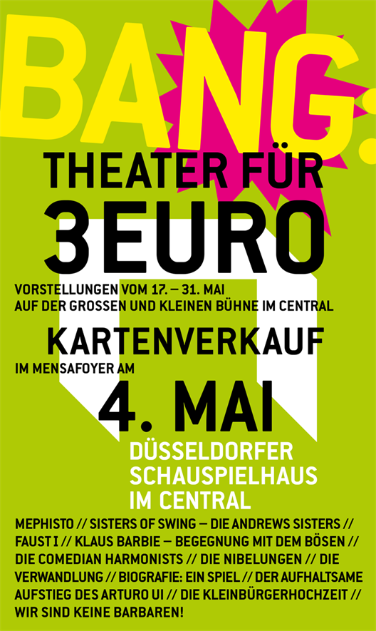 Flyer of Düsseldorfer Schauspielhaus