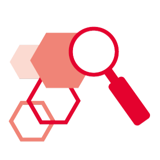    Symbol für das Handlungsfeld Forschung und Transfer der Digitalstrategie der Hochschule Düsseldorf