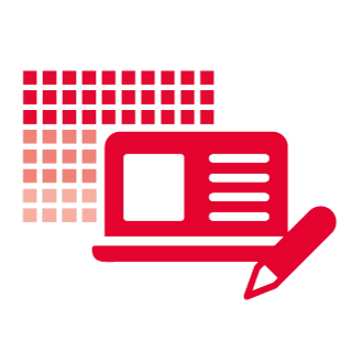    Symbol für das Handlungsfeld Studium und Lehre der Digitalstrategie der Hochschule Düsseldorf