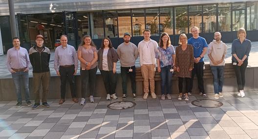 Gruppenfoto zur Willkommenswoche für neue Hochschulbeschäftigte im 2. Quartal 2025
