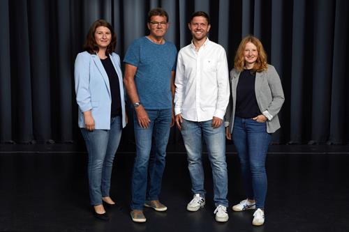Hier sehen Sie ein Teamfoto der Stabsstelle Arbeitssicherheit & Gesundheit der Hochschule Düsseldorf