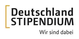 Logo Deutschlandstipendium: "WIr sind dabei"