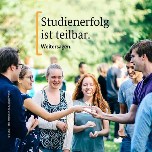 SharePic Studienerfolg ist teilbar. Weitersagen.