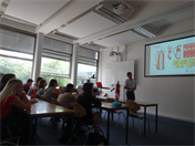 This image shows the apprentice of the year 2015 of University of Applied Sciences Düsseldorf.