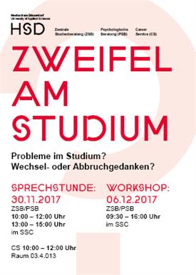 Zweifel am Studium