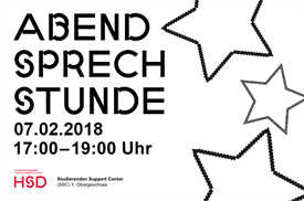 Bekanntmachung der ZSB-Abendsprechstunde am 7.2.2018 von 17 bis 19 Uhr