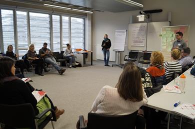 Participants of GIBeT- Conference form a workshop
