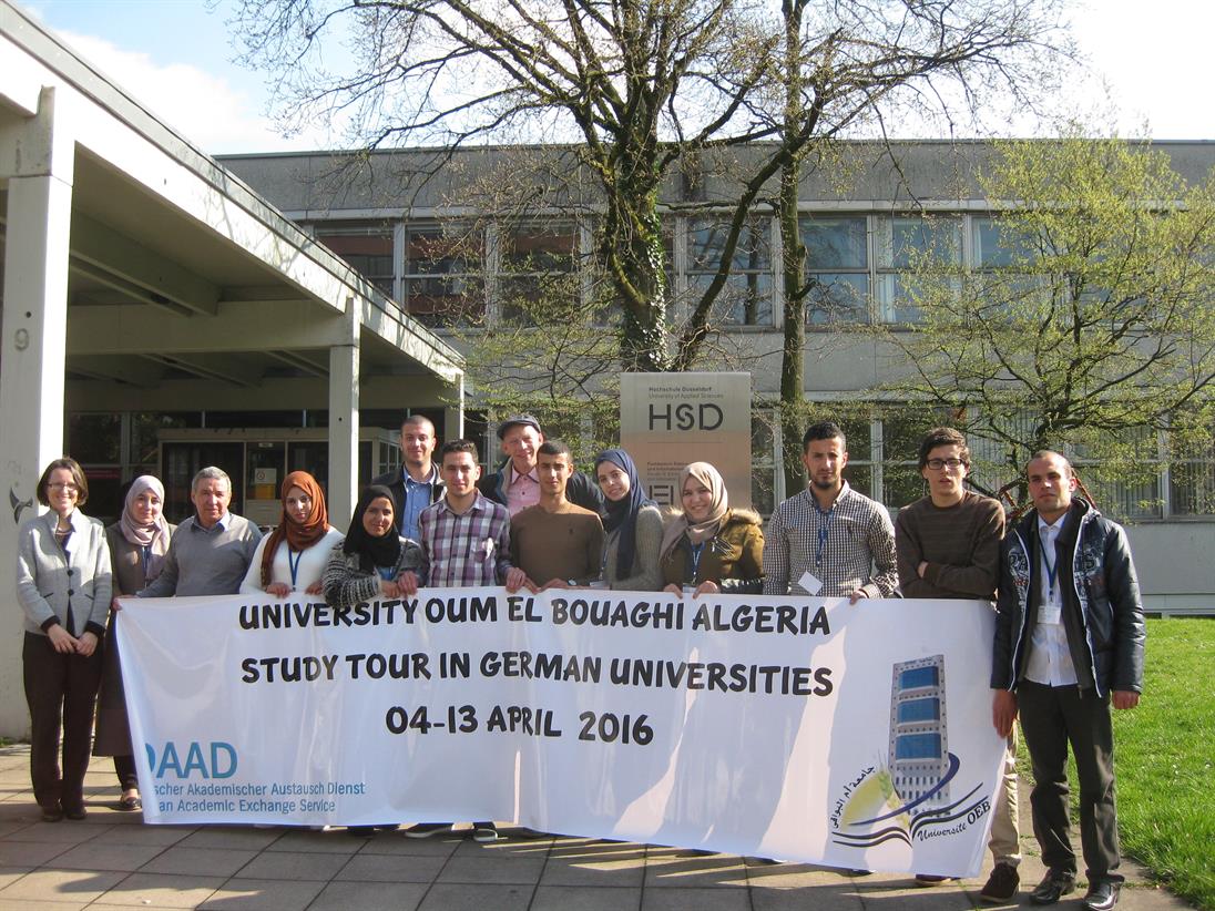 Students of Larbi Ben M'Hidi University in Oum El Bouaghi,Algeria at Hochschule Düsseldorf - University of Applied Sciences