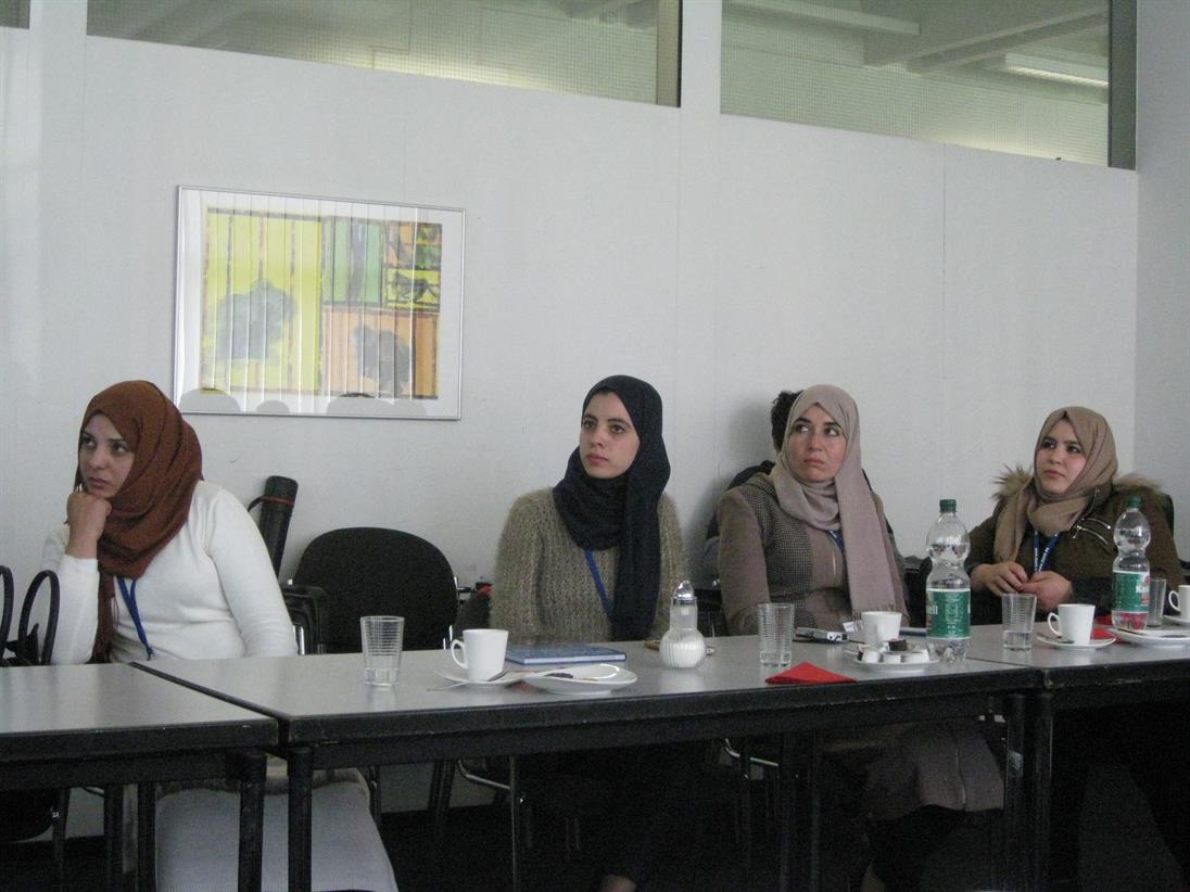 Students of  Lari Ben M'Hidi-University in Oum El Bouaghi, Algeria, in a lecture