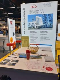 Stand von HSD und HHU auf der EAIE 2019 in Helsinki