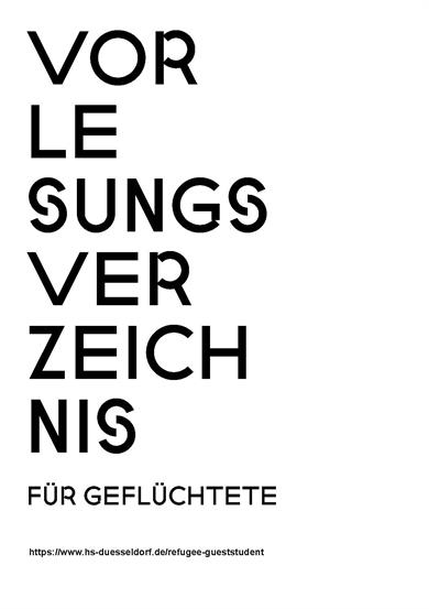 Vorlesungsverzeichnis für Geflüchtete