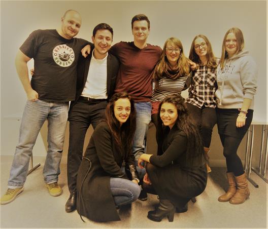 This pictures shows the tutors of the International Office.