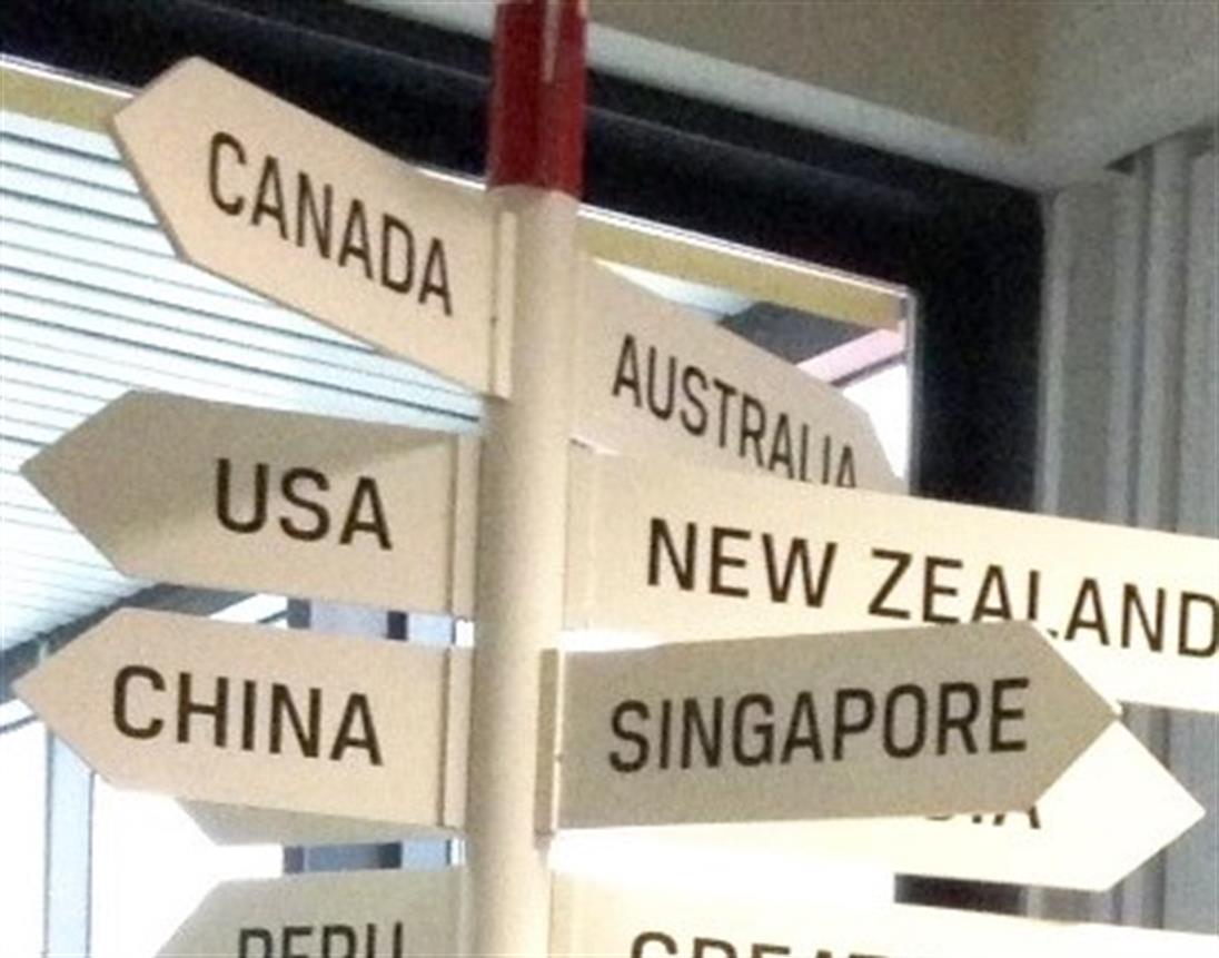 Sign with different countries overseas